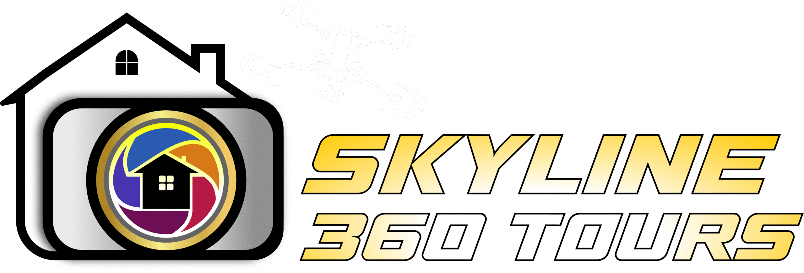 Skyline Logo White Drone